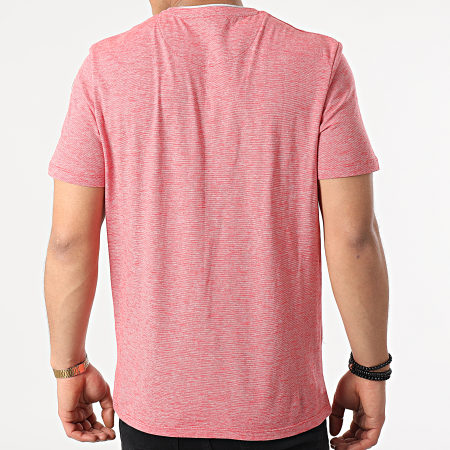Tom Tailor - Tee Shirt Poche A Rayures 1021232-XX-10 Rouge