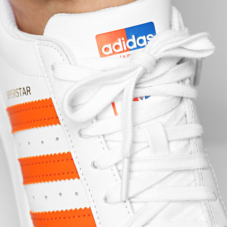 Adidas Originals - Baskets Superstar FX5526 Footwear White Blue Gold Metallic
