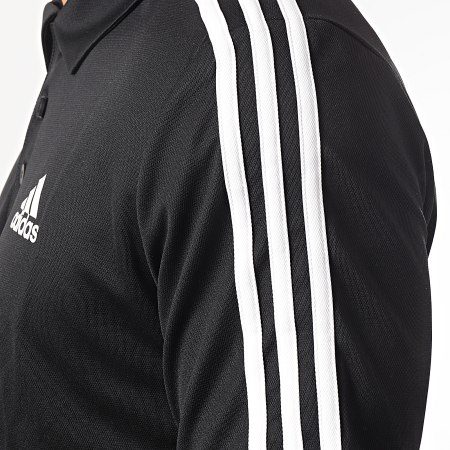 Adidas Performance - Polo Manches Courtes A Bandes 3 Stripes GM2075 Noir
