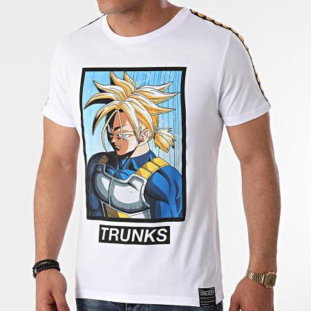 Dragon Ball Z - Trunks Self Chest camiseta a rayas blanco