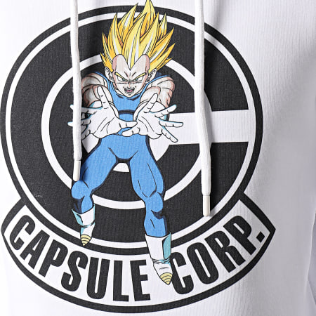 Dragon Ball Z - Sweat Capuche Capsule Corp Chest Blanc