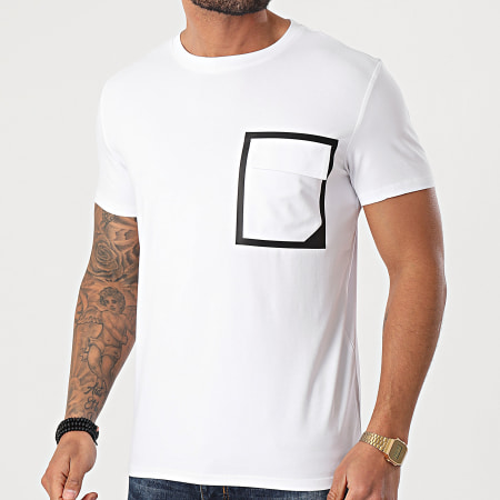 Frilivin - Tee Shirt Poche BM1223 Blanc