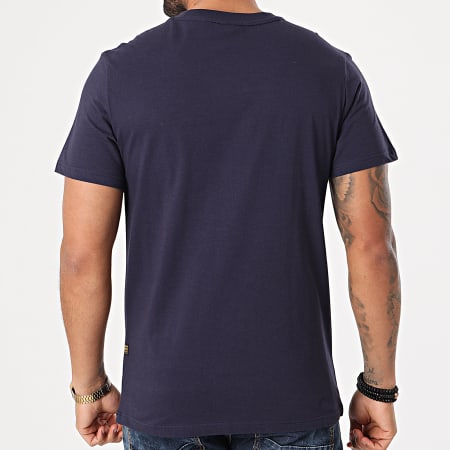 G-Star - Tee Shirt Original Stripe D19268-336 Bleu Marine