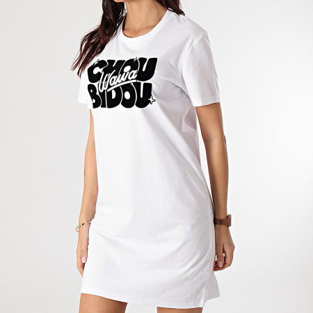 Booshra Et Mamad - Robe Tee Shirt Femme Choubidouwawa Blanc