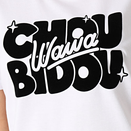 Booshra Et Mamad - Robe Tee Shirt Femme Choubidouwawa Blanc