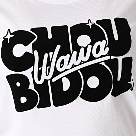 Booshra Et Mamad - Maglietta da donna Choubidouwawa Bianco