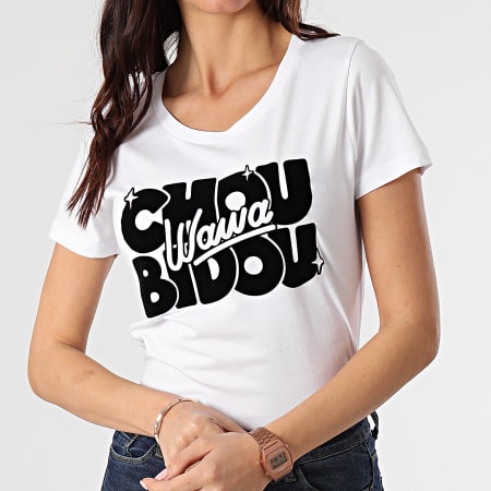 Booshra Et Mamad - Tee Shirt Femme Choubidouwawa Blanc