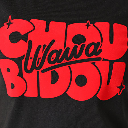 Booshra Et Mamad - Choubidouwawa Camiseta Mujer Negro Rojo