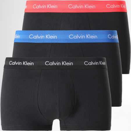 Calvin Klein - Set di 3 boxer in cotone elasticizzato U2664G nero