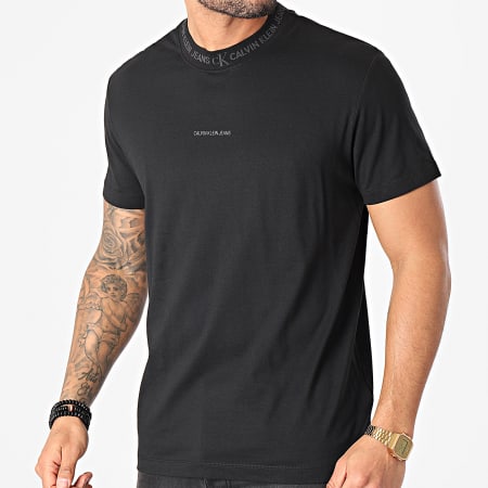 Calvin Klein - Tee Shirt Logo Jacquard 7096 Noir