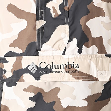 Columbia - Coupe-Vent Capuche Challenger 1714291 Noir Beige Camouflage