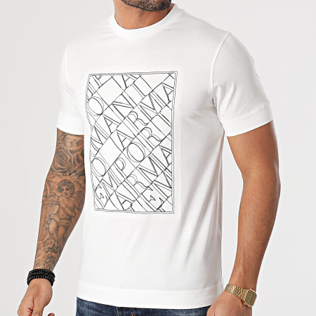 Emporio Armani - Tee Shirt 3K1TM1-1JDXZ Blanc Cassé