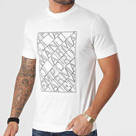 Emporio Armani - Tee Shirt 3K1TM1-1JDXZ Blanc Cassé