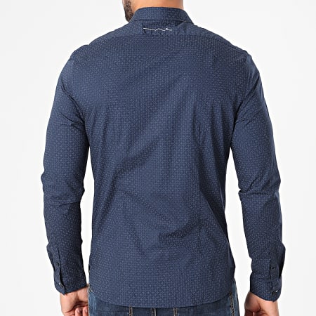 Teddy Smith - Chemise Manches Longues Caster Bleu Marine
