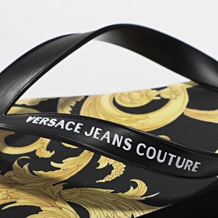 Versace Jeans Couture - Tongs Linea Fondo Flip Flop E0YWASQ7 Noir Renaissance