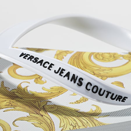 Versace Jeans Couture - Tongs Linea Fondo Flip Flop E0YWASQ7 Blanc Renaissance