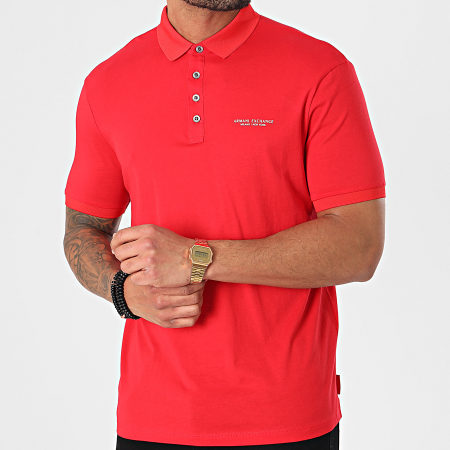 Armani Exchange - Polo Manches Courtes 8NZF80-Z8H4Z Rouge