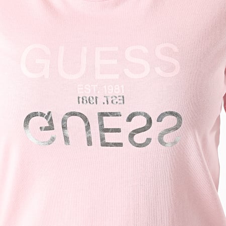 Guess - Tee Shirt Femme W1GIOC-I3Z11 Rose