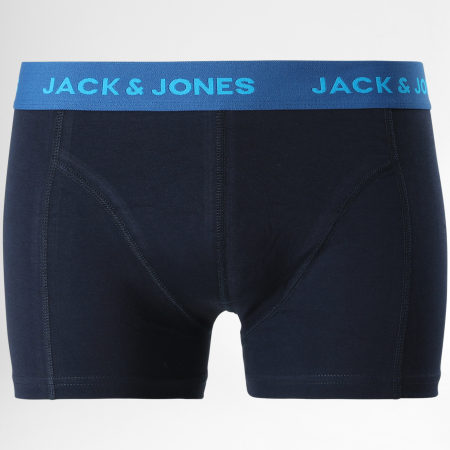 Jack And Jones - Lot De 3 Boxers Blue Leaves 12192802 Bleu Marine Vert Noir