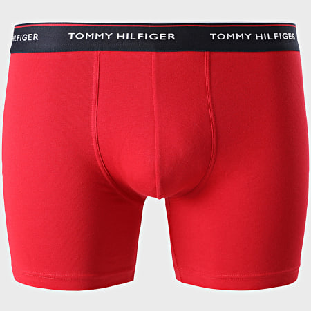 Tommy Hilfiger - Lot De 3 Boxers Premium Essentials 0010 Rouge Bleu