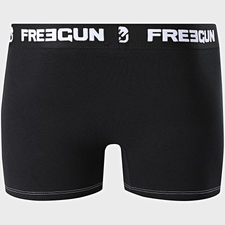 Freegun - Lot De 2 Boxers Duo Noir
