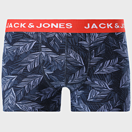 Jack And Jones - Set di 5 boxer con stampa estiva 12192796 Bordeaux Navy Grey Heather