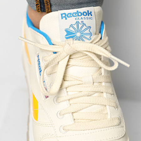 Reebok - Baskets Classic Leather Grow S23721 Chalk Prmali Yellow Horizon Blue