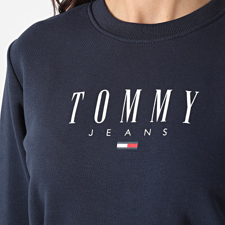 Tommy Jeans - Sweat Crewneck Femme Regular Essential Logo 9918 Bleu Marine