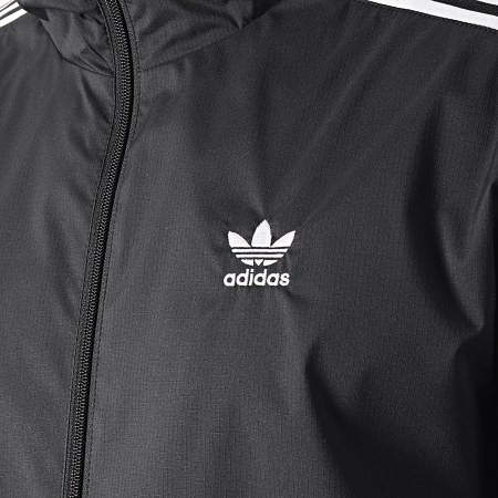 Adidas Originals - Veste Zippée A Bandes 3D Trefoil GN3535 Noir