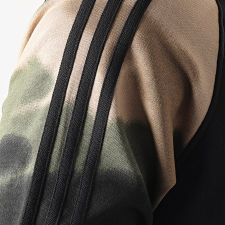 Adidas Originals - Sweat Capuche A Bandes Camouflage GN1858 Noir Vert Kaki Marron