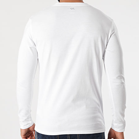 Calvin Klein - Tee Shirt Manches Longues PW GMS1K141 Blanc Réfléchissant