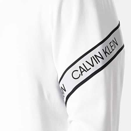 Calvin Klein - Sweat Col Zippé PW GMS1W332 Blanc