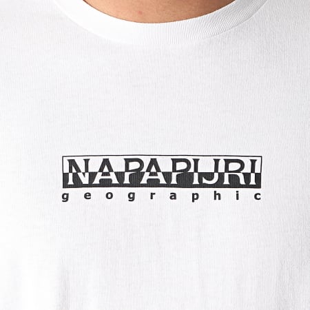 Napapijri - Tee Shirt S-Box A4FF5 Blanc
