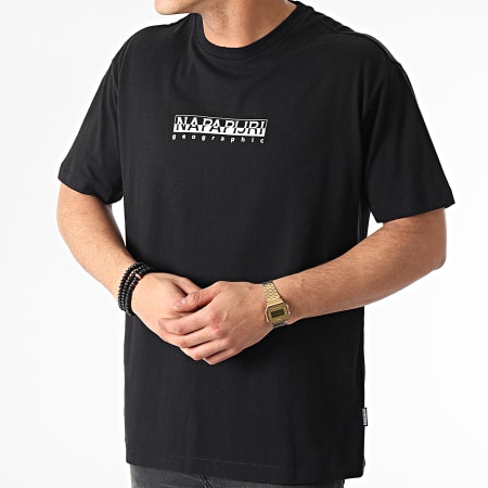 Napapijri - Tee Shirt S-Box A4FF5 Noir