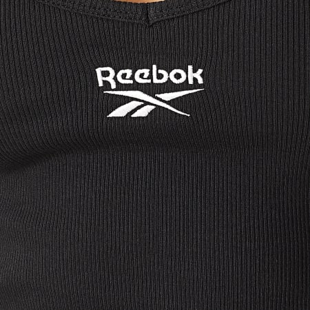 Reebok - Camiseta corta sin mangas para mujer GJ4894 Negro