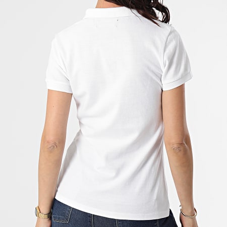 Superdry - Polo Manches Courtes Femme W6010017A Blanc