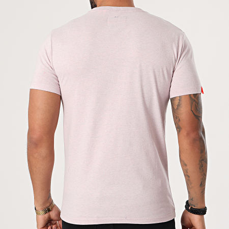 Superdry - Tee Shirt OL Vintage Embroidery M1010882A Rose Chiné