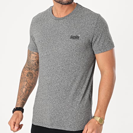 Superdry - Tee Shirt OL Vintage Embroidery M1010222A Gris Chiné