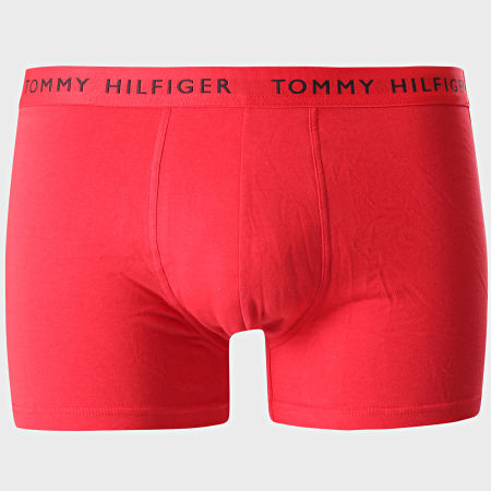 Tommy Hilfiger - Lot De 3 Boxers Premium Essentials 2203 Rouge Bleu Marine Blanc