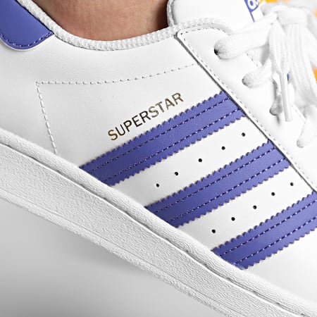 Adidas Originals - Baskets Superstar FX5529 Footwear White Purple Gold Metallic