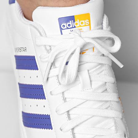 Adidas Originals - Baskets Superstar FX5529 Footwear White Purple Gold Metallic