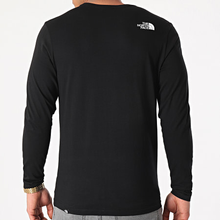The North Face - Camiseta de manga larga estándar A5585 negra