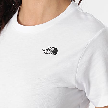 The North Face - Tee Shirt Slim Femme Simple Dome A4T1A Blanc