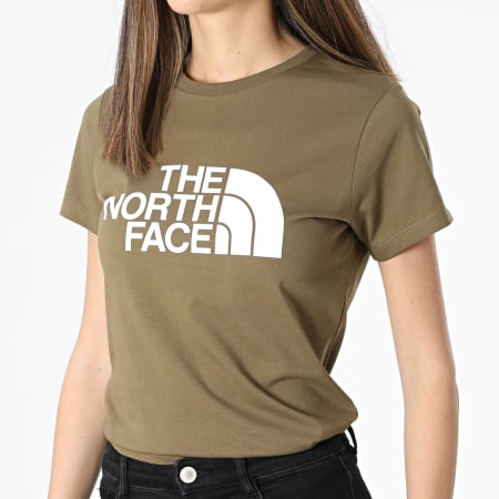 The North Face - Tee Shirt Femme Easy A4T1Q Vert Kaki
