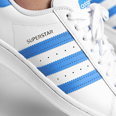 Adidas Originals - Baskets Superstar H68093 Footwear White True Blue Gold Metallic