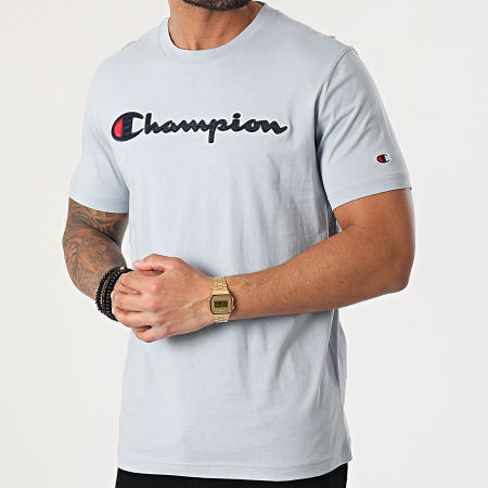Champion - Tee Shirt 214194 Bleu Clair