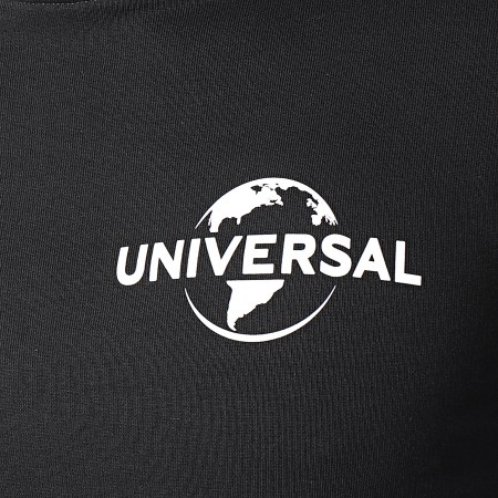 Universal Studio - Sweat Crewneck Universal Logo Mono Back Noir Blanc