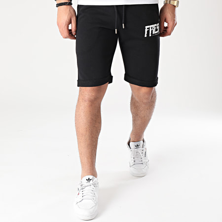 Fresh La Douille - Pantaloncini da jogging con logo Nero Bianco