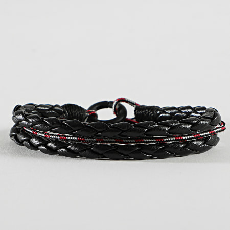 Icon Brand - Bracelet Cord And Effect Noir
