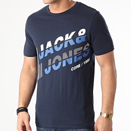 Jack And Jones - Tee Shirt Alpha Bleu Marine
